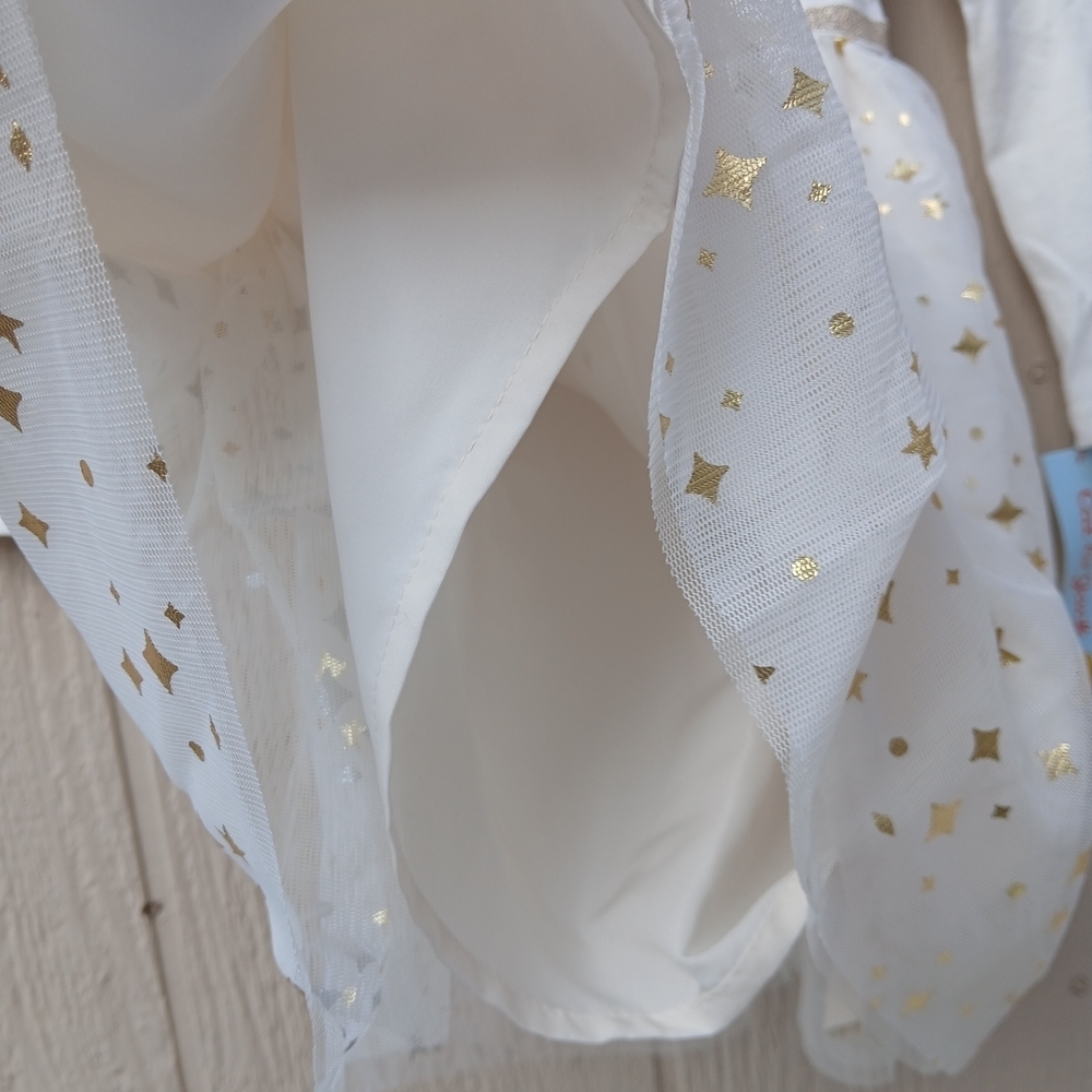 White and Gold Joy Dress - Picture 7 of 12